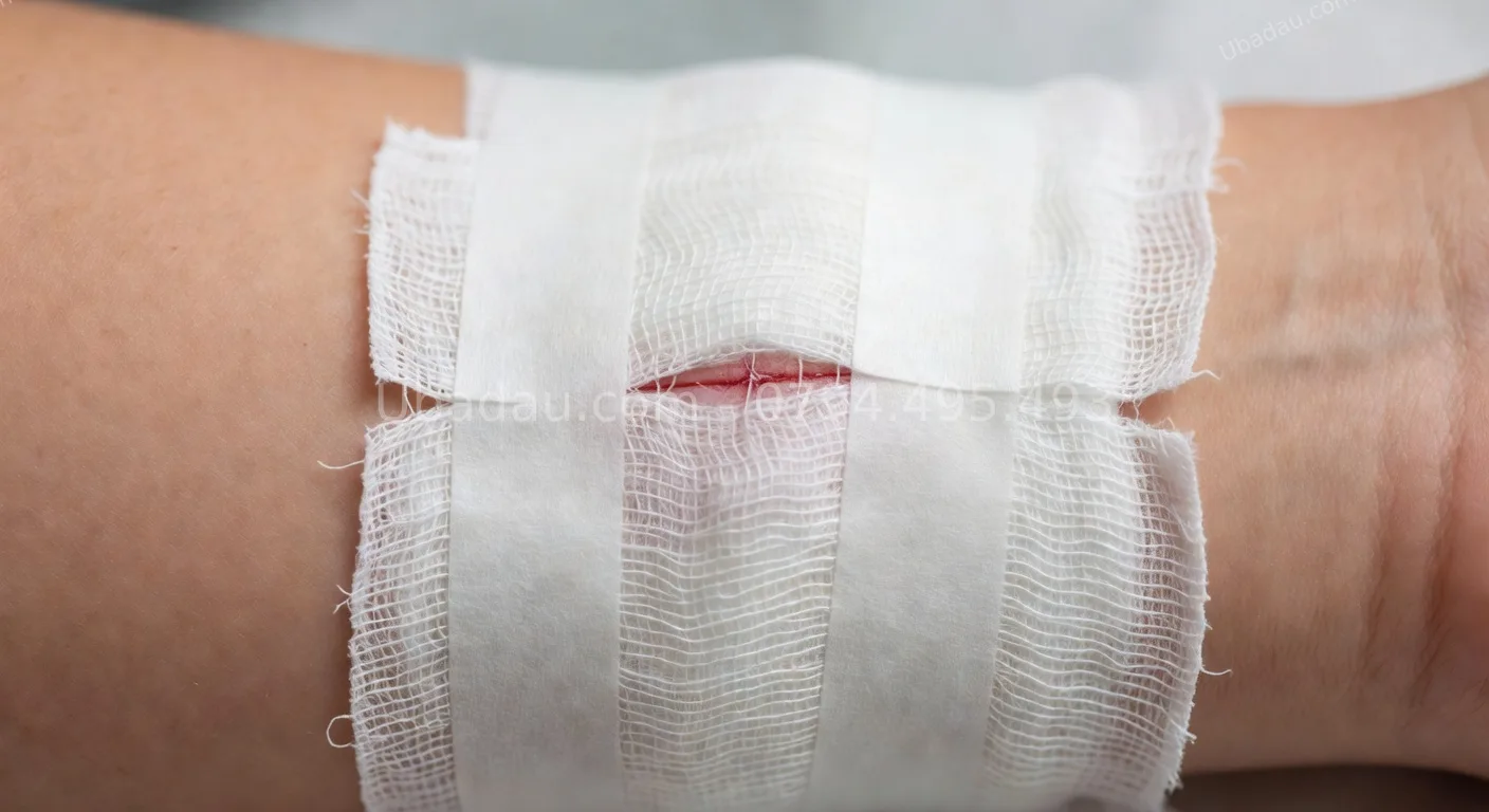 chăm sóc vết mổ u bã đậu