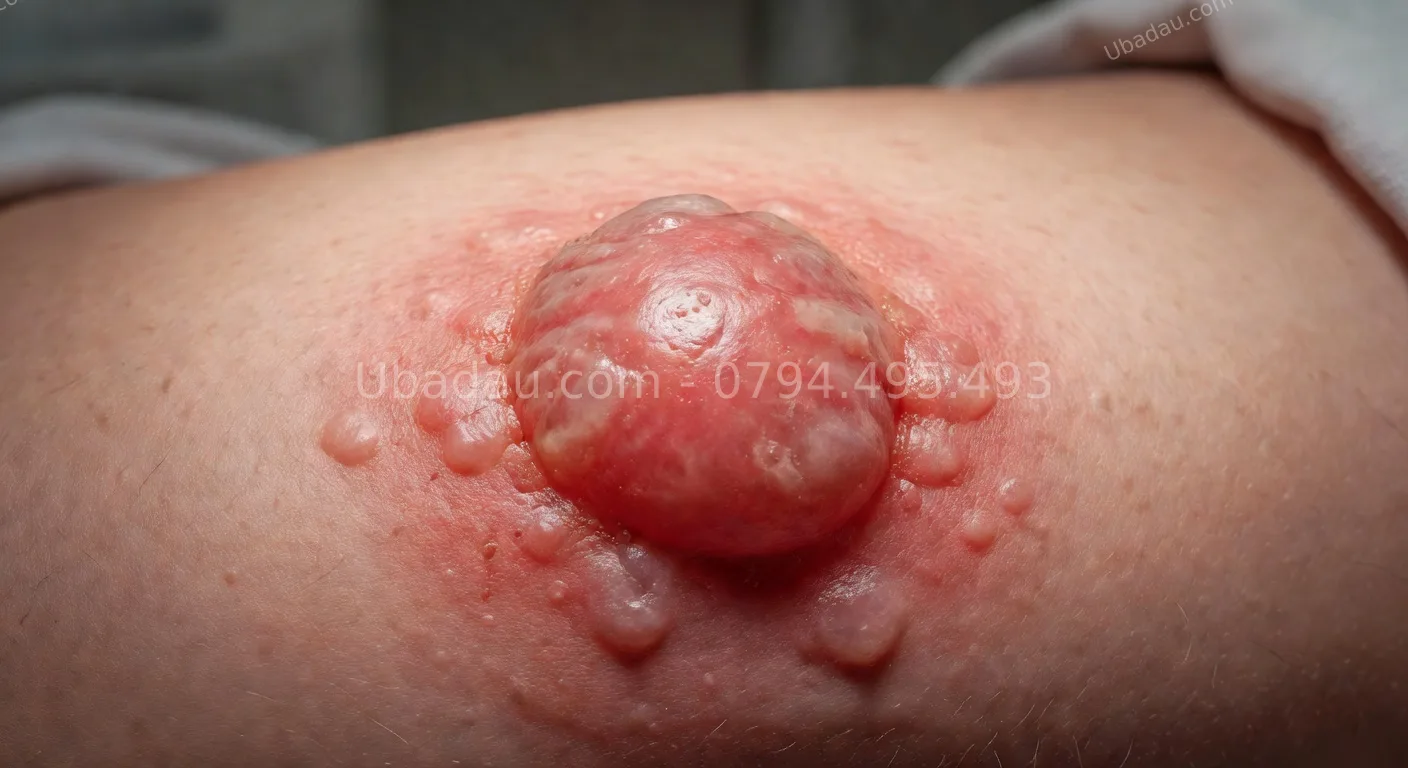 tiểu phẫu u bã đậu khi đang nhiễm trùng tiểu phẫu u bã đậu khi đang nhiễm trùng