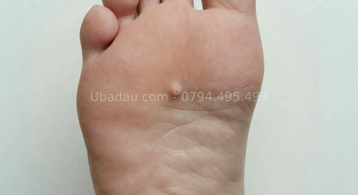 u bã đậu ở bàn chân