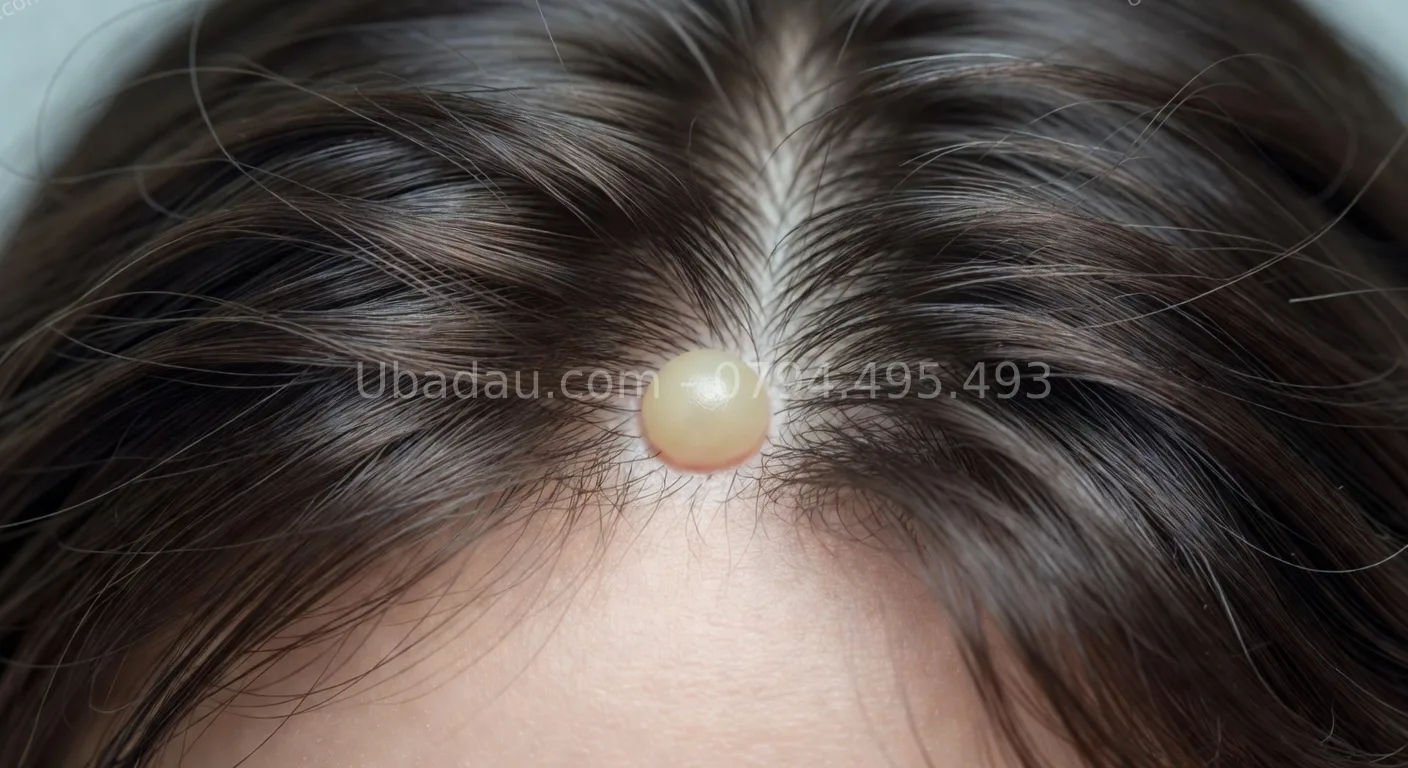 u bã đậu ở da đầu