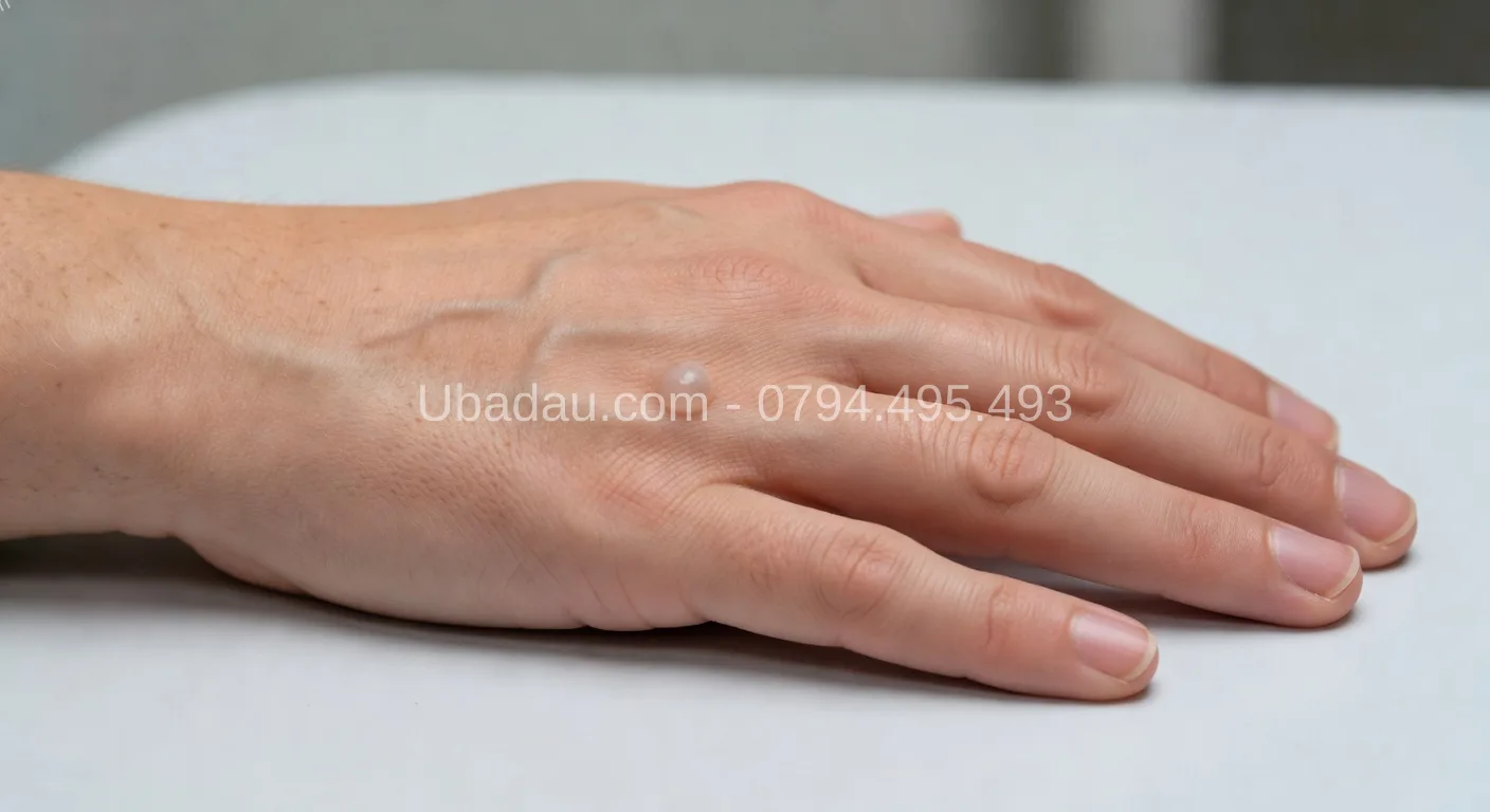 u bao hoạt dịch mu bàn tay