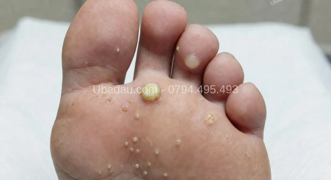 triệu chứng nốt chai mắt cá