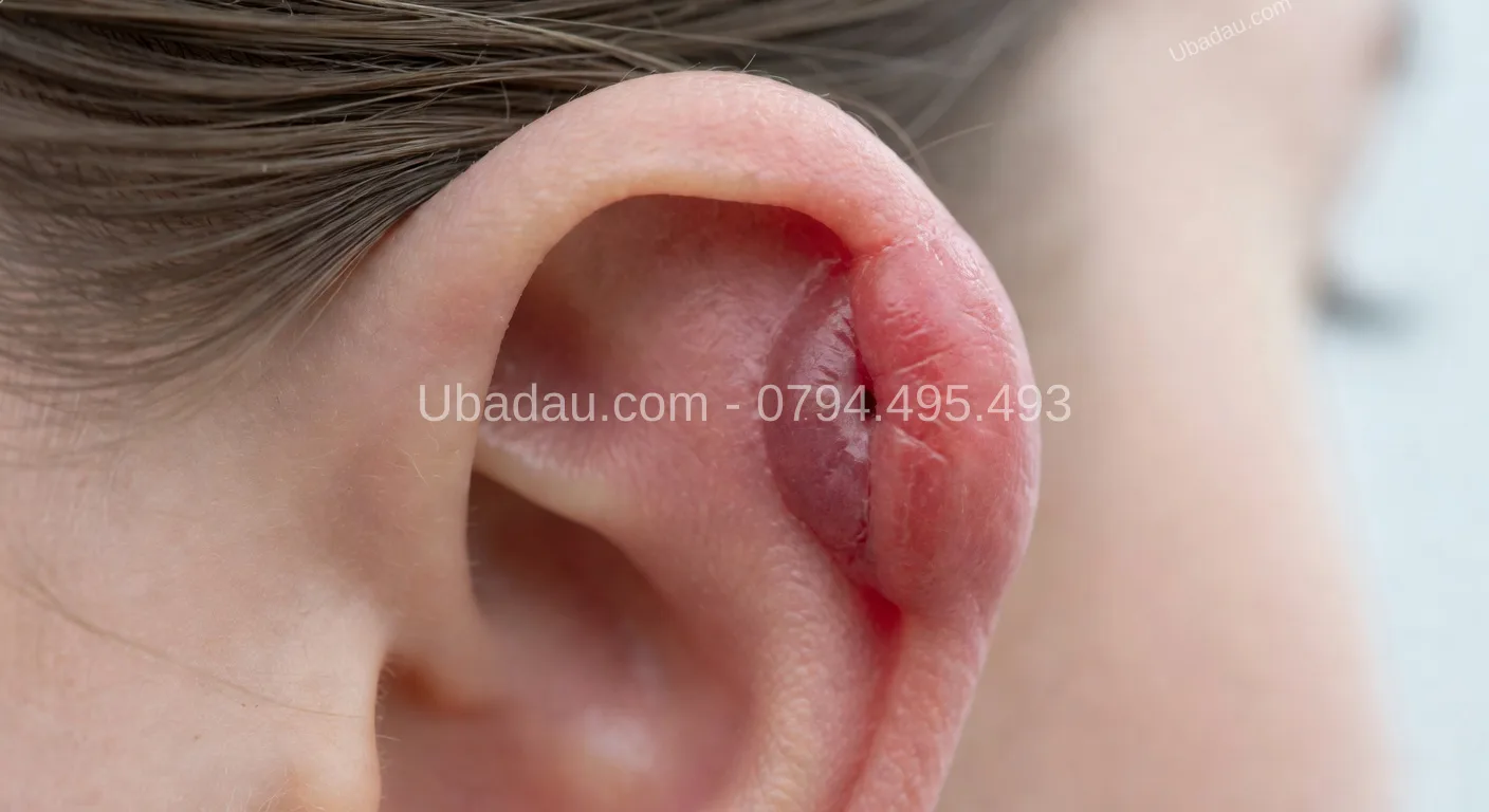 u sụn vành tai sau xỏ khuyên u sụn vành tai sau xỏ khuyên